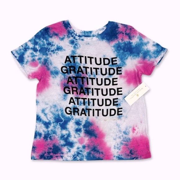 Spiritual Gangster Gratitude Attitude Tie Dye Tee #11 - Picture 2 of 3
